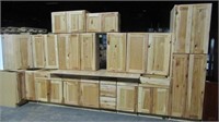 Kitchen Set, Hickory, 36" Uppers, Soft Close, 36"