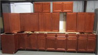 Kitchen Set, Sanborn Cherry, 36" Upper Cabinets