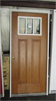 Exterior Door, 36" Right Hand Open, 2 Panel, 3 Lit