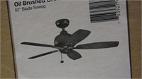 Ceiling Fan 52", 5 Blade, Oil Rubbed Bronze