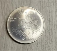 1975 Sterling Silver Olympiad Coin: 50-Gram