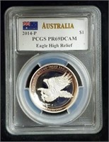 2014-P Silver Eagle: PCGS PR69DCAM