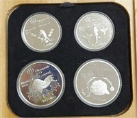1975 Canadian 4-Coin Silver Olympiad Set