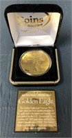 2002 .999 Silver Eagle 24K Gold Plated