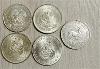 (5) Foreign Silver Coins
