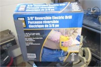 Powerfist 3/8" reversible electric drill