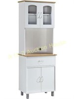 Hodedah kitchen cabinet, white