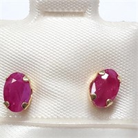 $300 18K Ruby(1.4ct) Earrings