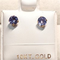 $150 10K Tanzanite(0.54Ct) Pearl(2In1) Earrings