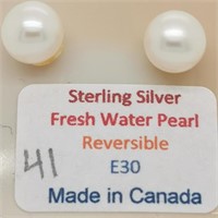 $100 Silver Pearl Earrings