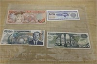 SELECTION OF FOREIGN PAPER MONEY