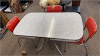 Vintage Chrome Table w/ Chairs