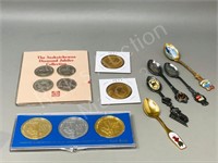 13 provincial tokens - B.C, AB, Sask &  5 spoons