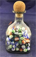 Tequila Bottle With Marbles