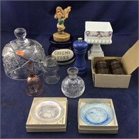 Crystal Cheese Cover/Perfume/Milk glass/Sm Purses