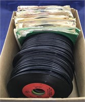 Over 90 45rpm Records in a Box