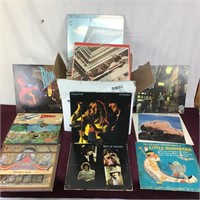 Box of Record Albums, Rock 'n' Roll, Various,