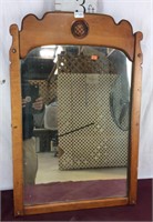 Vintage Maple Dresser Mirror
