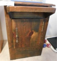Handmade wooden end table w/ 1 drawer,