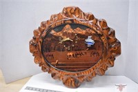 Wooden Battery Operated Horse Clock 21" x 19"