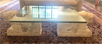 Stone & Glass Griffin Coffee Table
