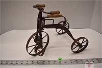 Metal Ornamental Tricycle 9" Tall
