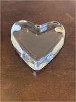 Baccarat Crystal Heart Paper Weight