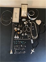 Huge Lot of Sterling Silver Jewelry