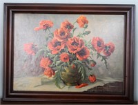 Still-Life of Poppies in a Vase