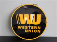 Electric Round Western Union Sign