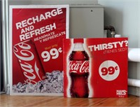 2 Bilingual Coca-Cola Advertising Signs