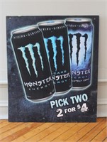 Monster Energy Drink  Advertising Sign