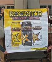 Rock-Star Energy Drink Vinyl Advertising Poster