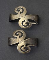 2 Tiffany Sterling Silver Napkin Rings