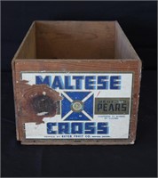 Maltese Cross Pear Crate