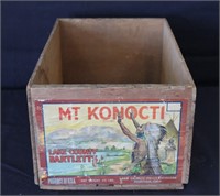 Mt. Konocti Wooden Pear Crate