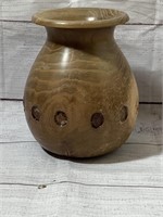 Leon Novikoff Hand Made Wood Vase