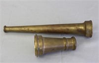 Two Brass Fire-Hose Nozzles