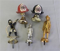 Five Fire Vehicle Hood Ornaments