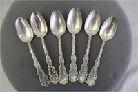 Six Sterling Soup Spoons