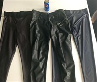 3 Pantalons lurex STRETCH Femme M/L dont 1 en