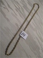 14KT. PLATED 9 1/2" ROPE CHAIN