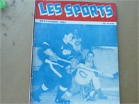 Sport revue hockey 1955 red kelly Jacques Plante