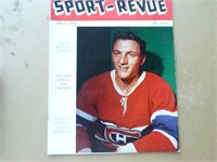 Sport revue hockey 1956 Dickie Moore beaucoup de