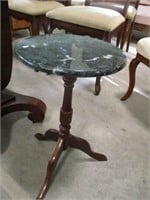 MARBLE TOP PED. PLANTSTAND