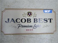 Jacob Best beer sign
