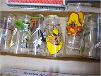 6 comic character glasses - 1973 Pepsi collectible