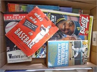 Assorted baseball magazines & books