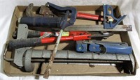 Lot of Miscellaneous Tools Pipe Wrench and Others