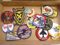 Assorted military patches